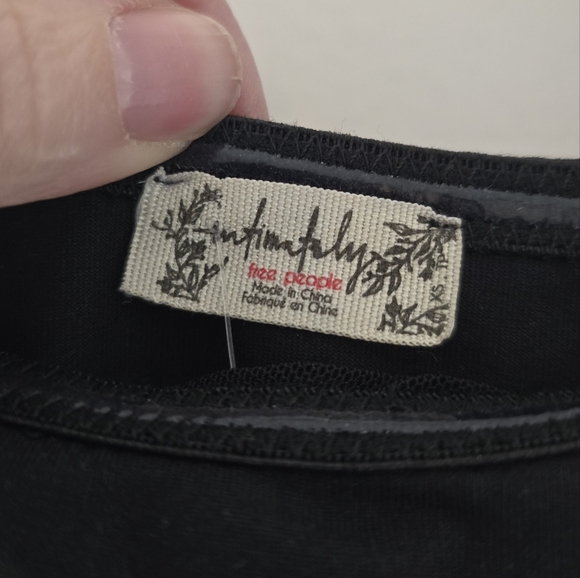 NWT Free People Revolve Pretty Petals Bodysuit Black XS - Picture 7 of 9